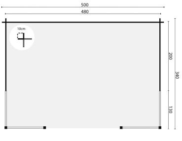 Pavillon Konstantin 500x340 cm